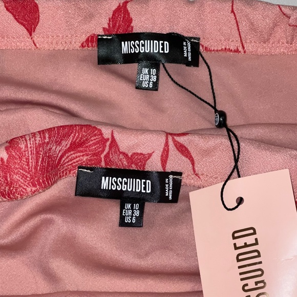 NWT MISGUIDED Two Piece Set Top and Skirt - Picture 2 of 2